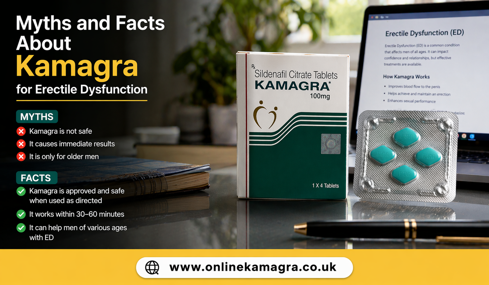 Myths and Facts About Kamagra for Erectile Dysfunction
